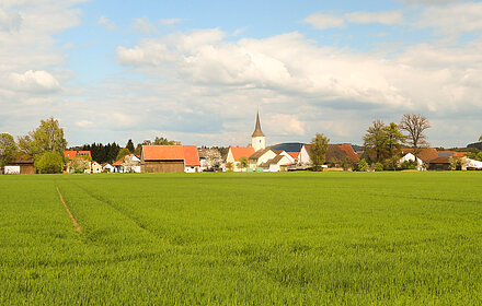 Häusern von Süden