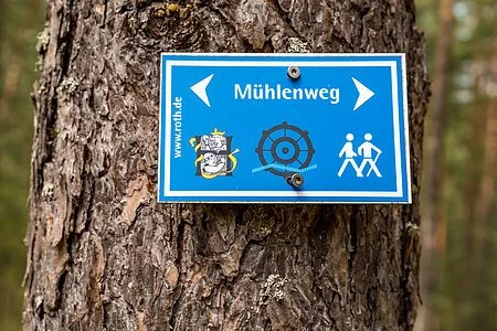 Wegweiser Mühlenweg