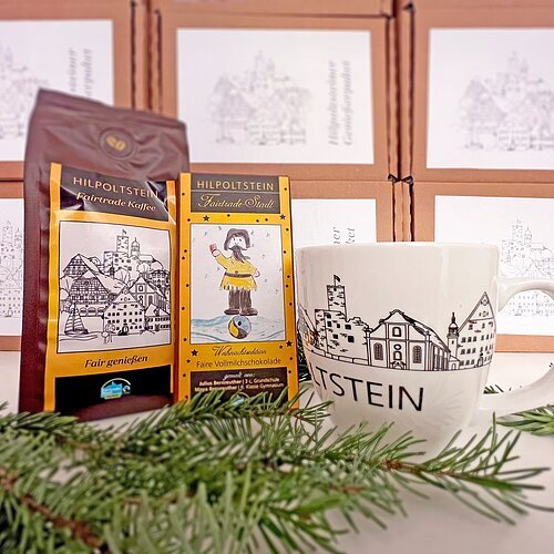 Genießerpaket Hilpoltstein mit Schokolade, Kaffee und Tasse